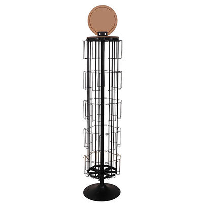 L1680mm W350mm που περιστρέφονται τη λιανική στάση επίδειξης, που περιστρέφεται το μέταλλο επίδειξης καρτών