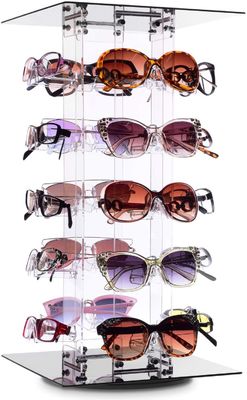20 ακρυλικός περιστρεφόμενος κάτοχος Eyewear στάσεων επίδειξης γυαλιών ηλίου πλαισίων