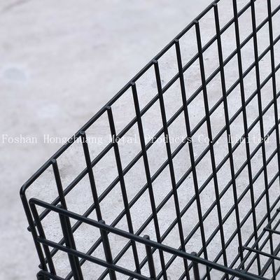 Αγορών απλό σύγχρονο σχέδιο καροτσακιών κλουβιών μετάλλων λεωφόρων φορητό με το καροτσάκι κλουβιών αποθήκευσης μαξιλαριών καροτσακιών κλουβιών ροδών