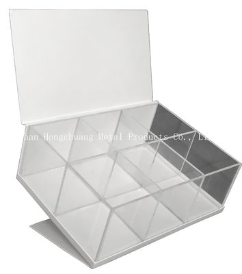 μήκος 220mm 250mm σαφές ακρυλικό κιβώτιο αποθήκευσης πλάτους, σαφές ακρυλικό κιβώτιο κοσμήματος με το καπάκι
