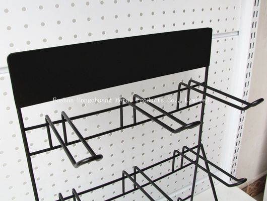 Μαύρο ράφι επίδειξης μπαταριών H500mm W310mm, ράφι Pegboard εργαλείων τοίχων γκαράζ