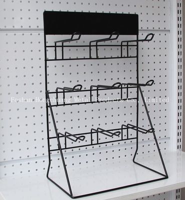 Μαύρο ράφι επίδειξης μπαταριών H500mm W310mm, ράφι Pegboard εργαλείων τοίχων γκαράζ