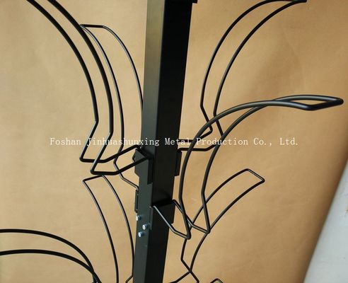 Ράφι επίδειξης εξαρτημάτων αυτοκινήτων L700mm W700mm, στάσεις επίδειξης κρανών με το γάντζο