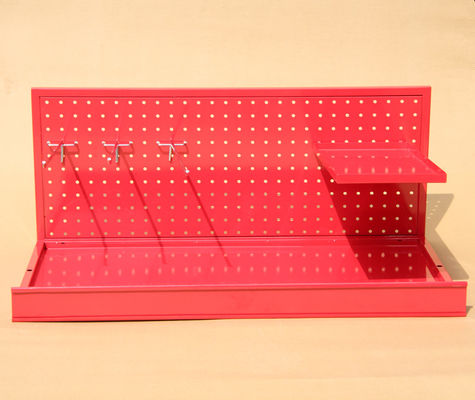Μίνι μέγεθος ραφιών επίδειξης Pegboard έγκρισης HongChuang TUV επιστρώματος δύναμης