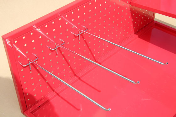 Μίνι μέγεθος ραφιών επίδειξης Pegboard έγκρισης HongChuang TUV επιστρώματος δύναμης