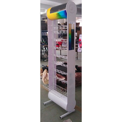 Σύγχρονο ύφους ράφι 600*355*2030mm επίδειξης μπαταριών χρώματος συνήθειας άσπρο