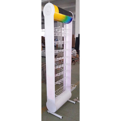 Σύγχρονο ύφους ράφι 600*355*2030mm επίδειξης μπαταριών χρώματος συνήθειας άσπρο