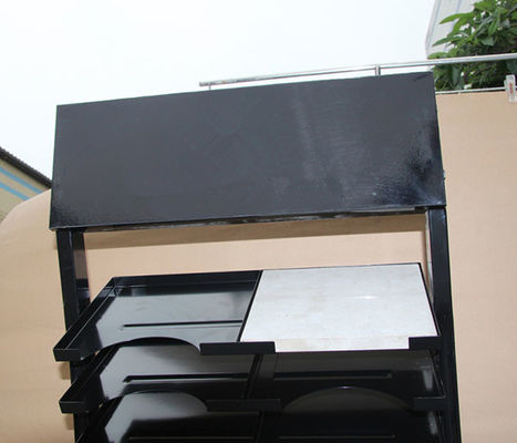 μήκος 700mm 575mm ράφι επίδειξης δειγμάτων κεραμιδιών πλάτους, ο Μαύρος ραφιών επίδειξης κεραμικών κεραμιδιών